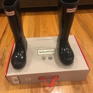 Little Girls Tall Black Hunter Boots